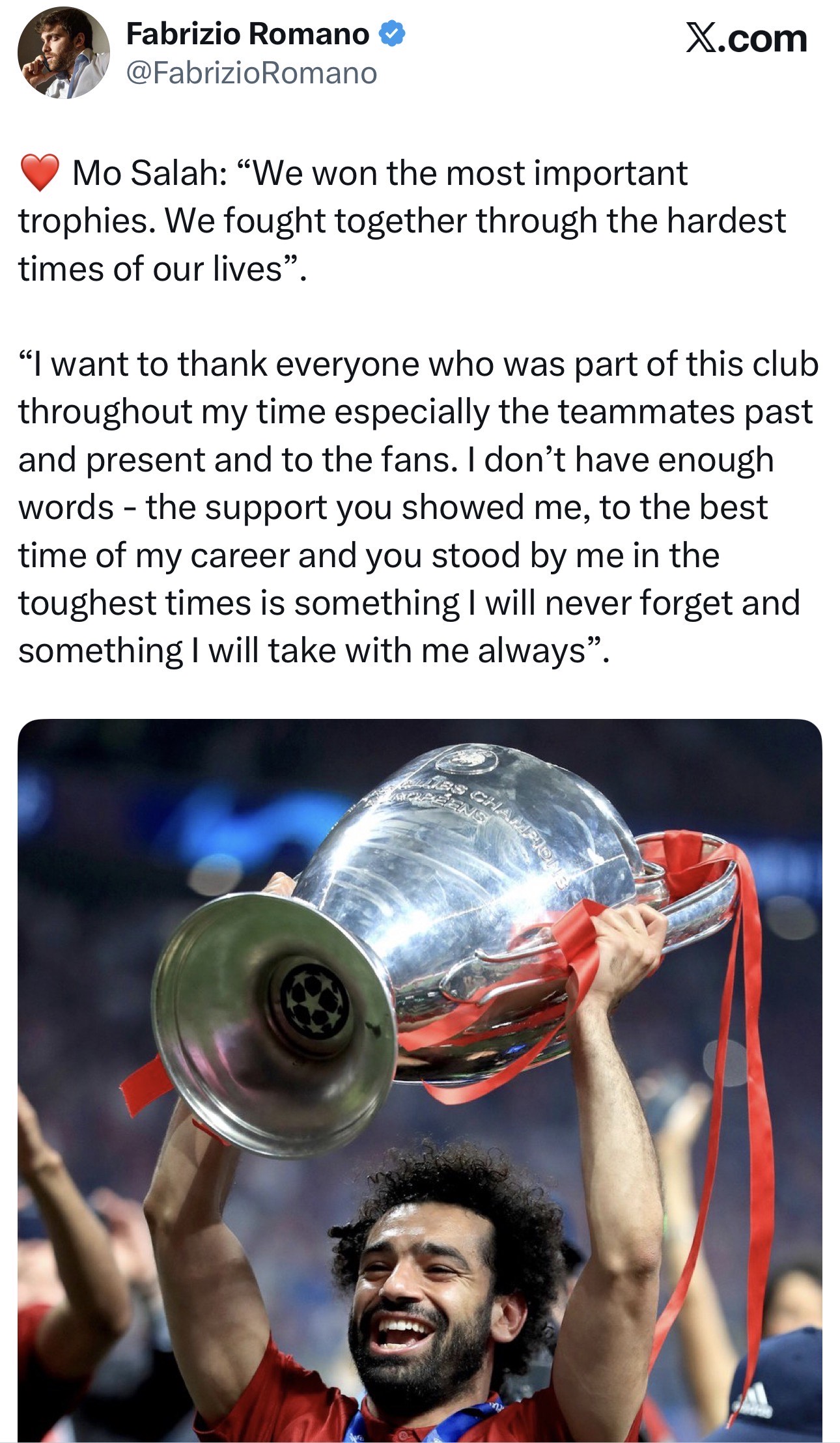 🚨 BREAKING NEWS: MOHAMED SALAH TO DEPART LIVERPOOL AT END OF SEASON – image 2
