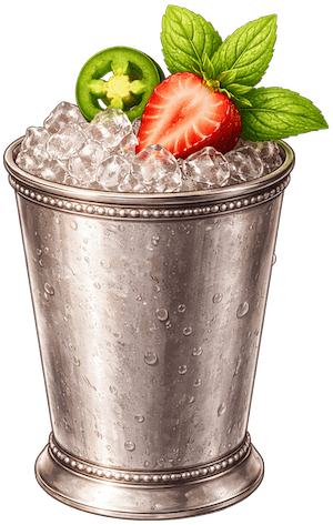 Strawberry Jalapeño Mint Julep