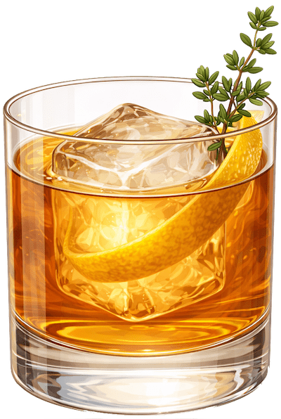 Bourbon Thyme Old Fashioned
