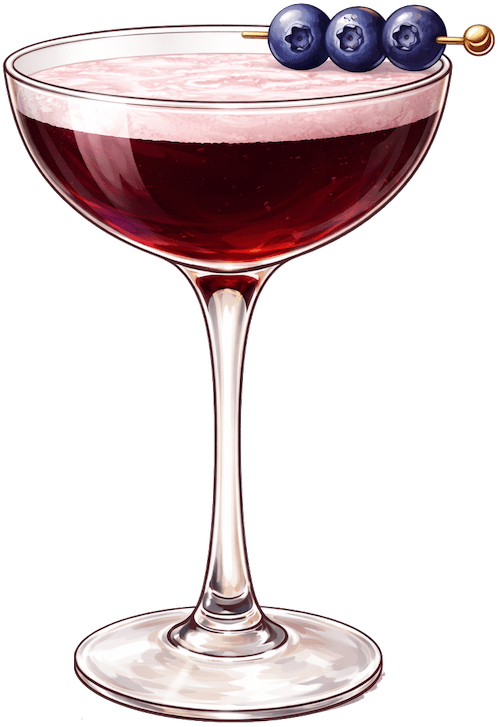 Blueberry Gin Sour