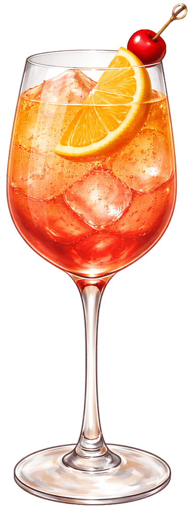 Cranberry Sunset Spritz
