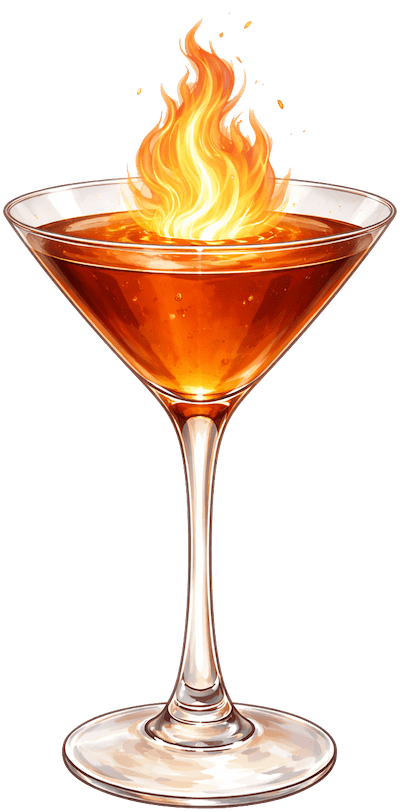 Flaming Lamborghini