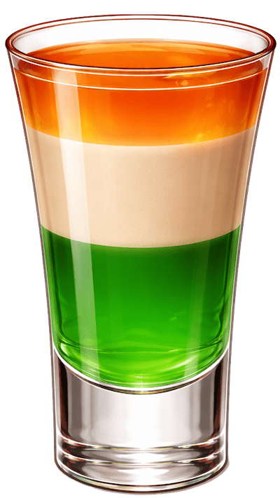 Irish Flag Shot