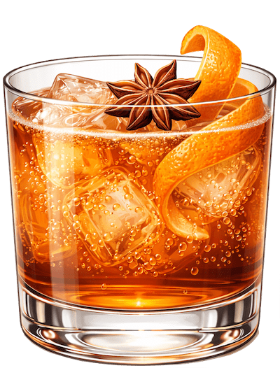 Spiced Maple Bourbon Fizz