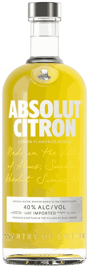 Absolut Citron Vodka Vodka from Sweden