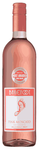 Barefoot Pink Moscato Wine from United States