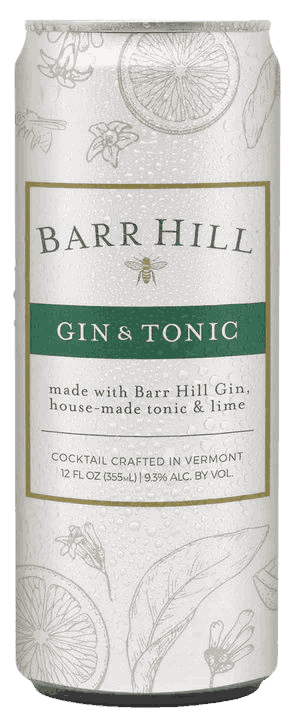 Barr Hill Gin & Tonic Specialty from United States