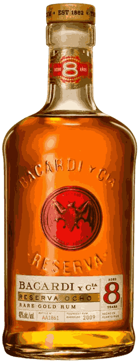 Bacardí Reserva Ocho Rum from Puerto Rico