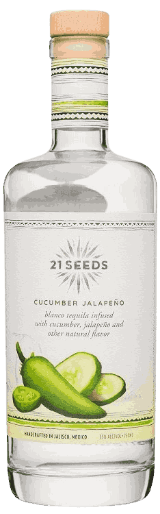 21Seeds Cucumber Jalapeño Tequila from Mexico