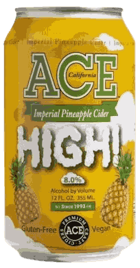 Ace High Imperial Pineapple Cider Specialty from United States