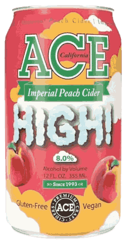 Ace High Imperial Peach Cider Specialty from United States