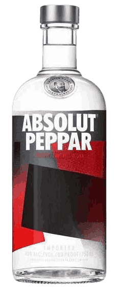 Absolut Peppar Vodka from Sweden
