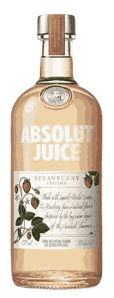 Absolut Juice Strawberry Vodka from Sweden