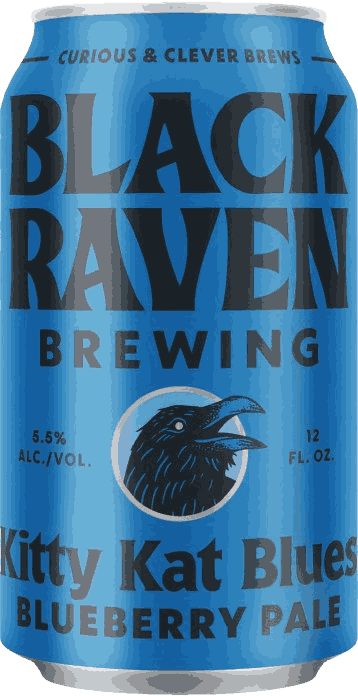 Black Raven Kitty Kat Blues Infused Pale Ale Beer from United States