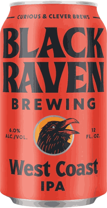 Black Raven West Coast IPA Beer from United States
