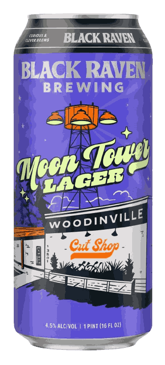 Black Raven Moon Tower Lager Beer from United States
