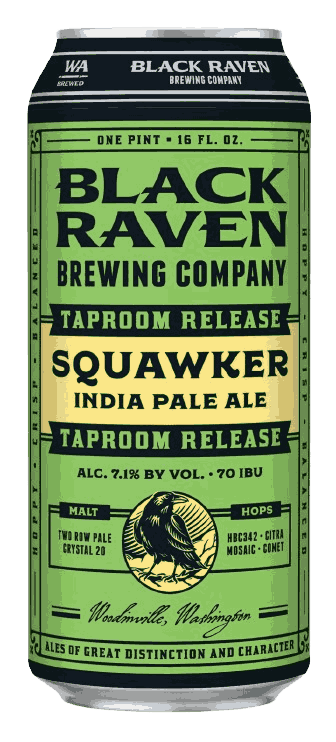 Black Raven Squawker IPA Beer from United States