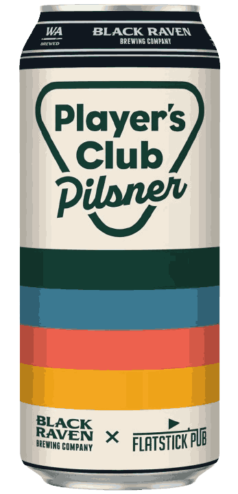 Black Raven Flatstick Pub Players Club Pilsner Beer from United States