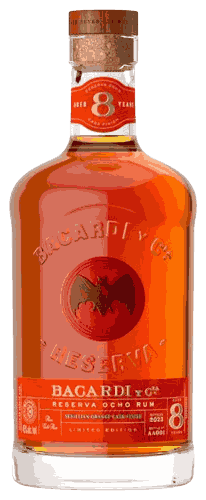 Bacardí Ocho Sevillian Orange Rum from Puerto Rico