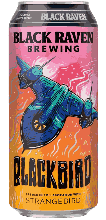 Black Raven X Strangebird Blackbird IPA Beer from United States