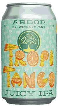 Arbor Brewing Tropical Tango Juicy IPA Beer from United States