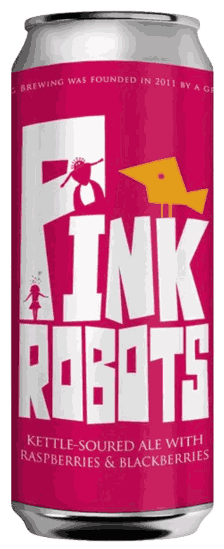 Birdsong Pink Robots Beer from United States