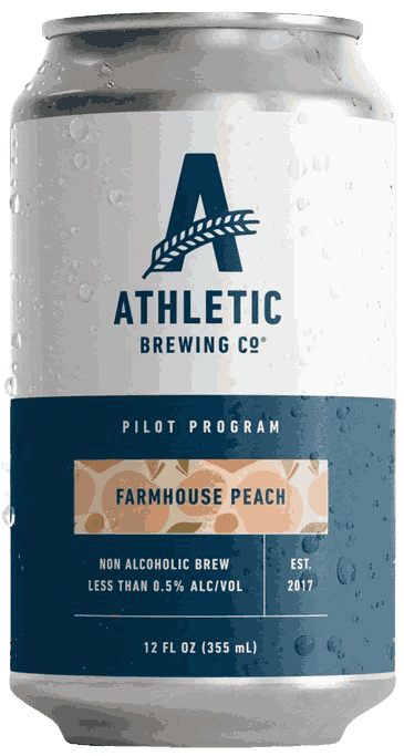 Athletic Brewing Farmhouse Peach Beer from United States
