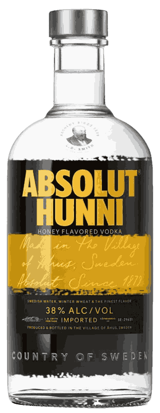 Absolut Hunni Vodka from Sweden