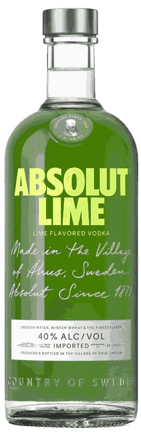 Absolut Lime Vodka from Sweden