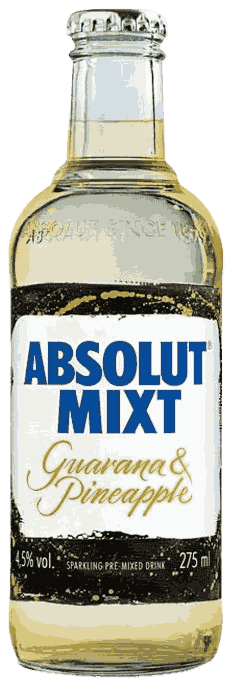 Absolut Mixt Guarana Pineapple Specialty from Sweden