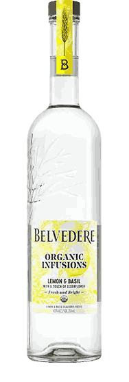 Belvedere Lemon & Basil Vodka from Poland