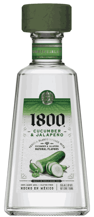1800 Cucumber & Jalapeño Tequila from Mexico
