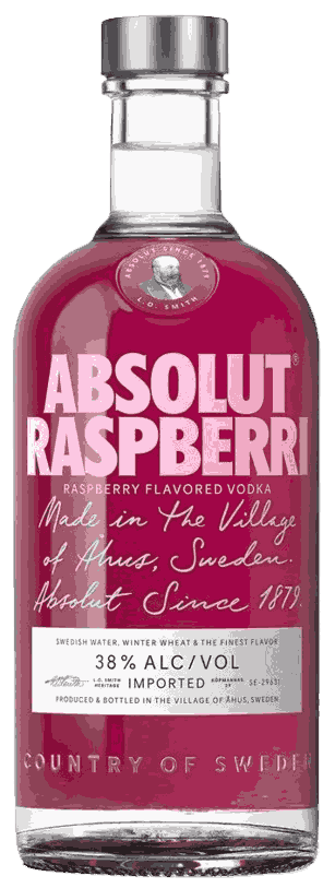 Absolut Raspberri Vodka from Sweden