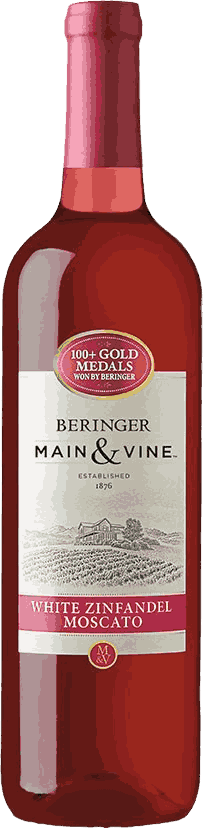 Beringer Main & Vine White Zinfandel Moscato Wine from United States