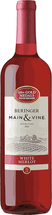Beringer Main & Vine White Merlot Wine from United States