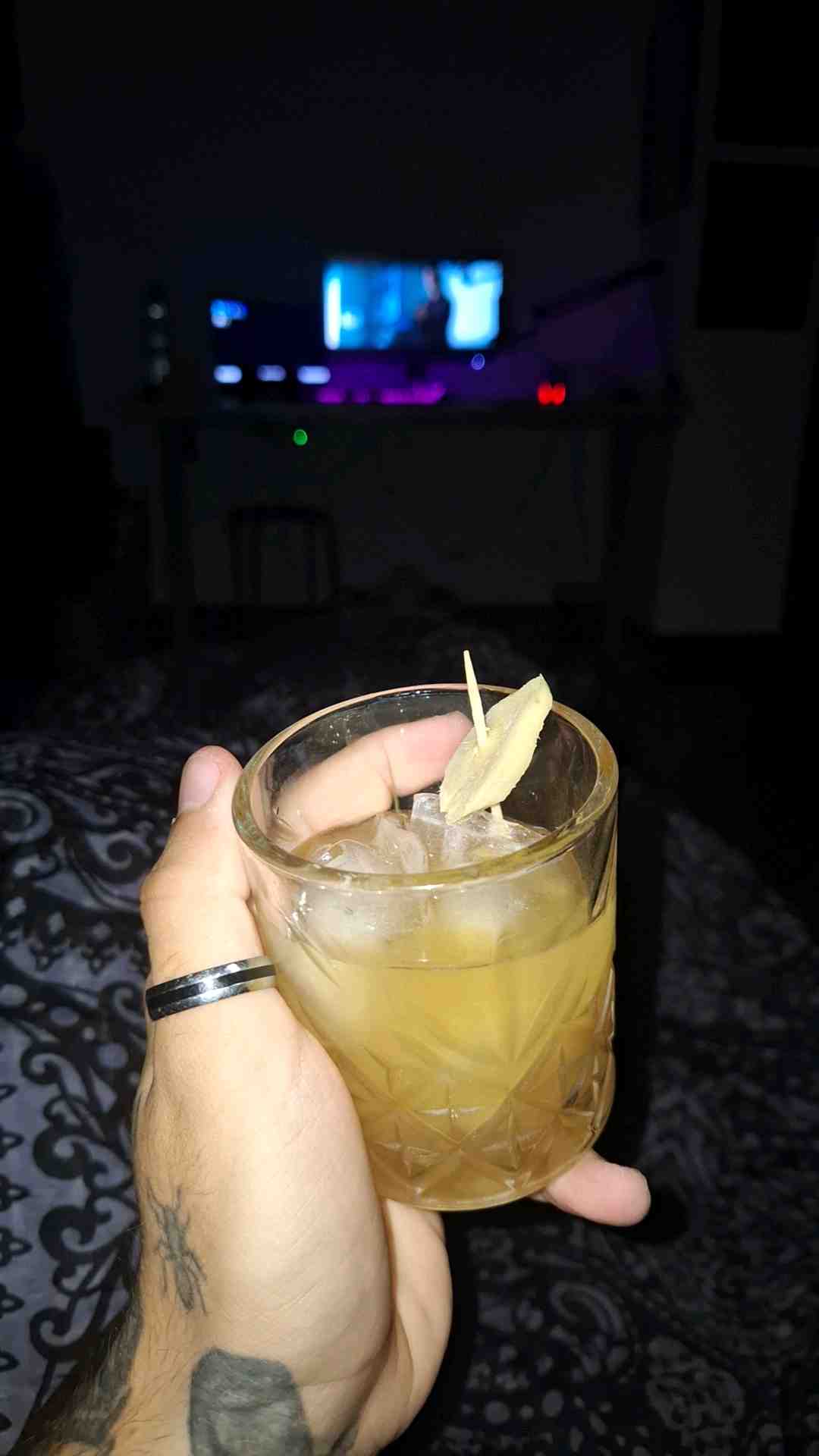 Community photo of a Alternative Medicine cocktail: Holy sh** doesn't even make the cut to explain how perfect this is. Sweet,sour, Ginger and the bitter from the spirits make this drink exceptional.