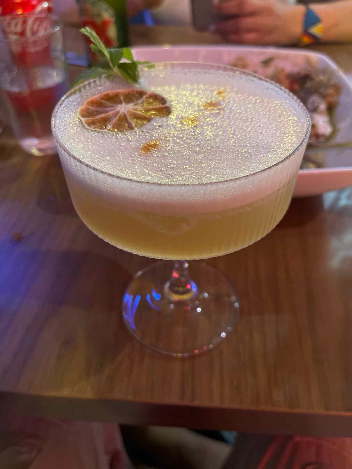 Community photo of a Whiskey Sour cocktail: Mexican restaurant. Bartender knows what he does.