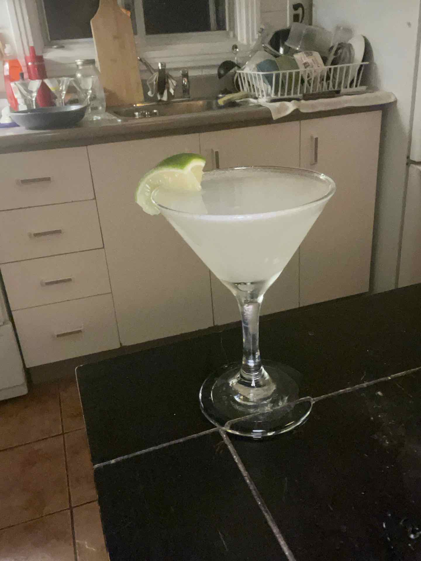 Community photo of a Elderflower Gimlet cocktail: A favourite of mine, alrhought I usually put a little less lime juice if made with fresh, as the sourness really hides the sliky sweet of the elderflower