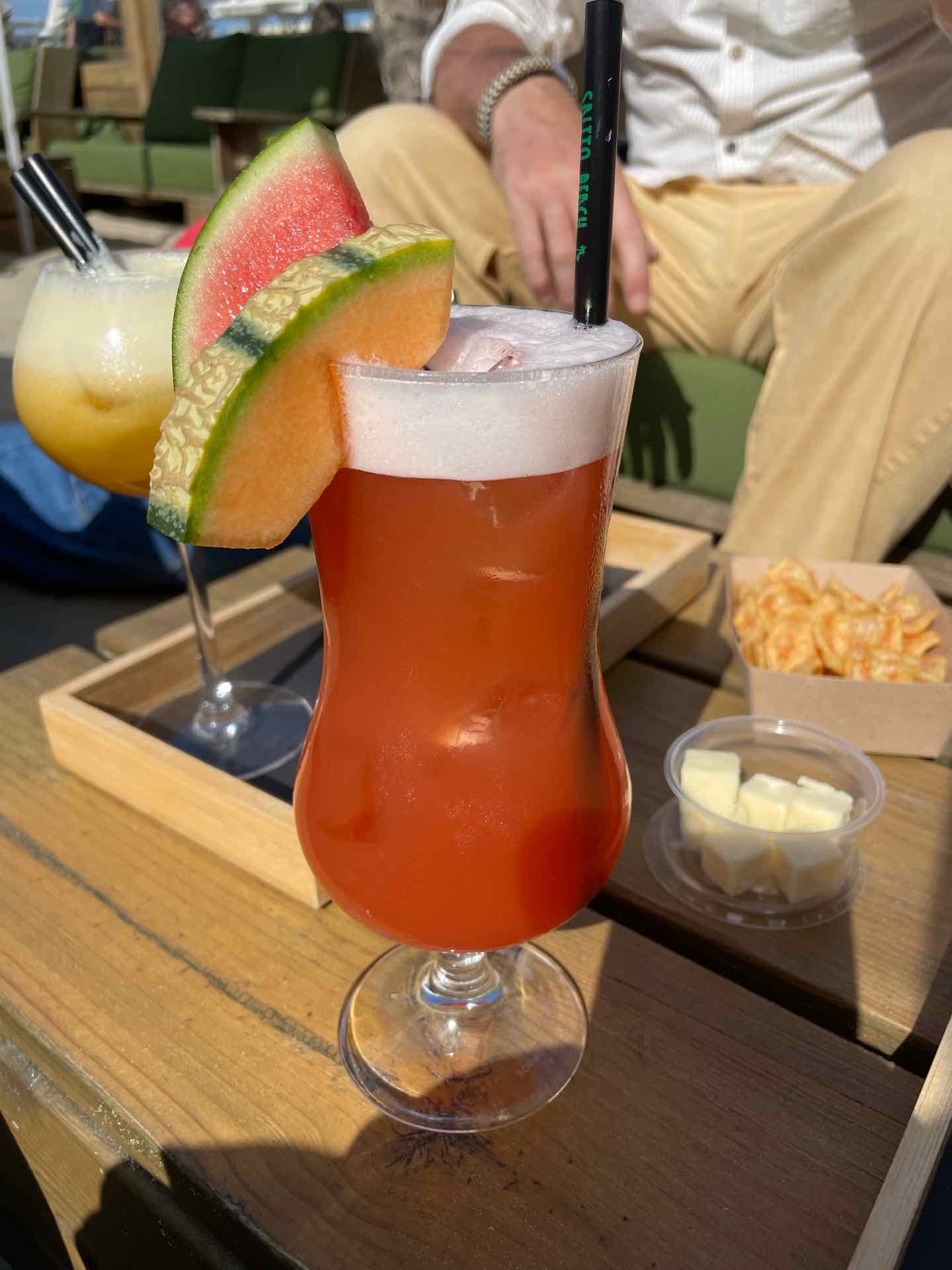 Community photo of a Sex on the Beach cocktail: Heeeel lekker, proeft naar Tonnisteinner vruchtenkorf