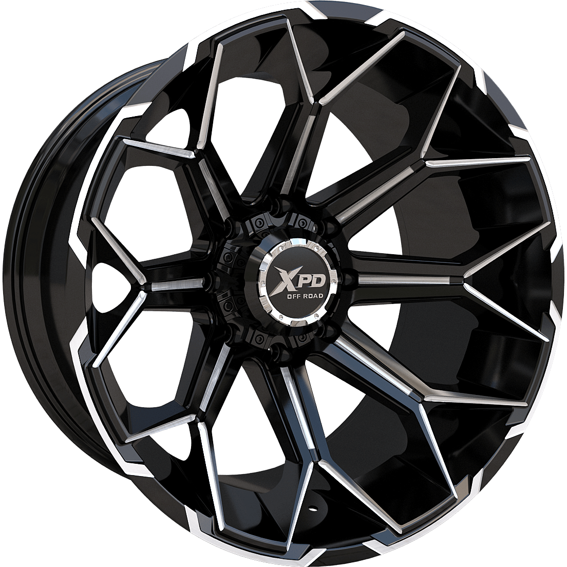 Xpd Off Road Pakami 20X10 GLOSS BLACK MILLED — Speedy Mobile Cape Coral