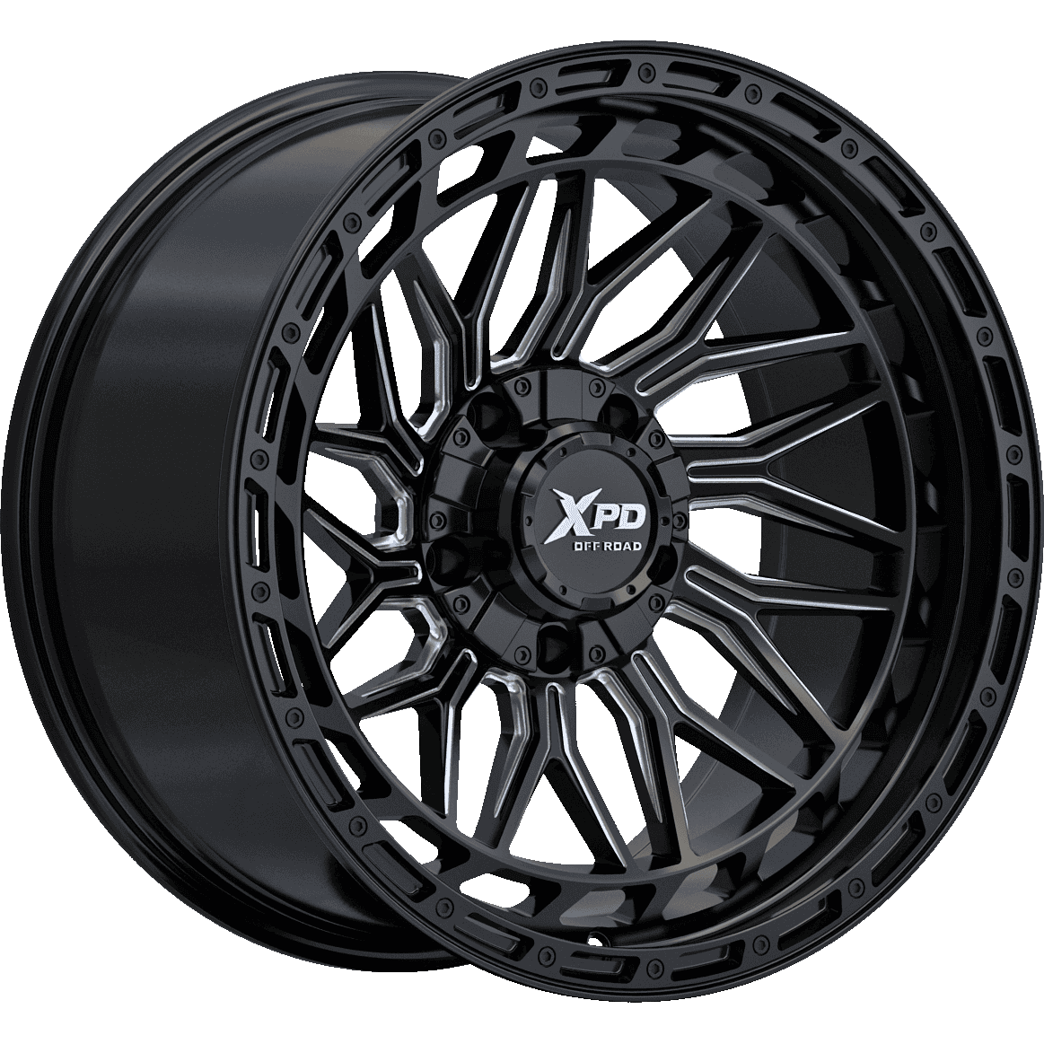 Xpd Xpd-713 Godzilla 139.7/150 20X10 Gloss Black Milled 110.3 — Speedy Mobile Cape Coral