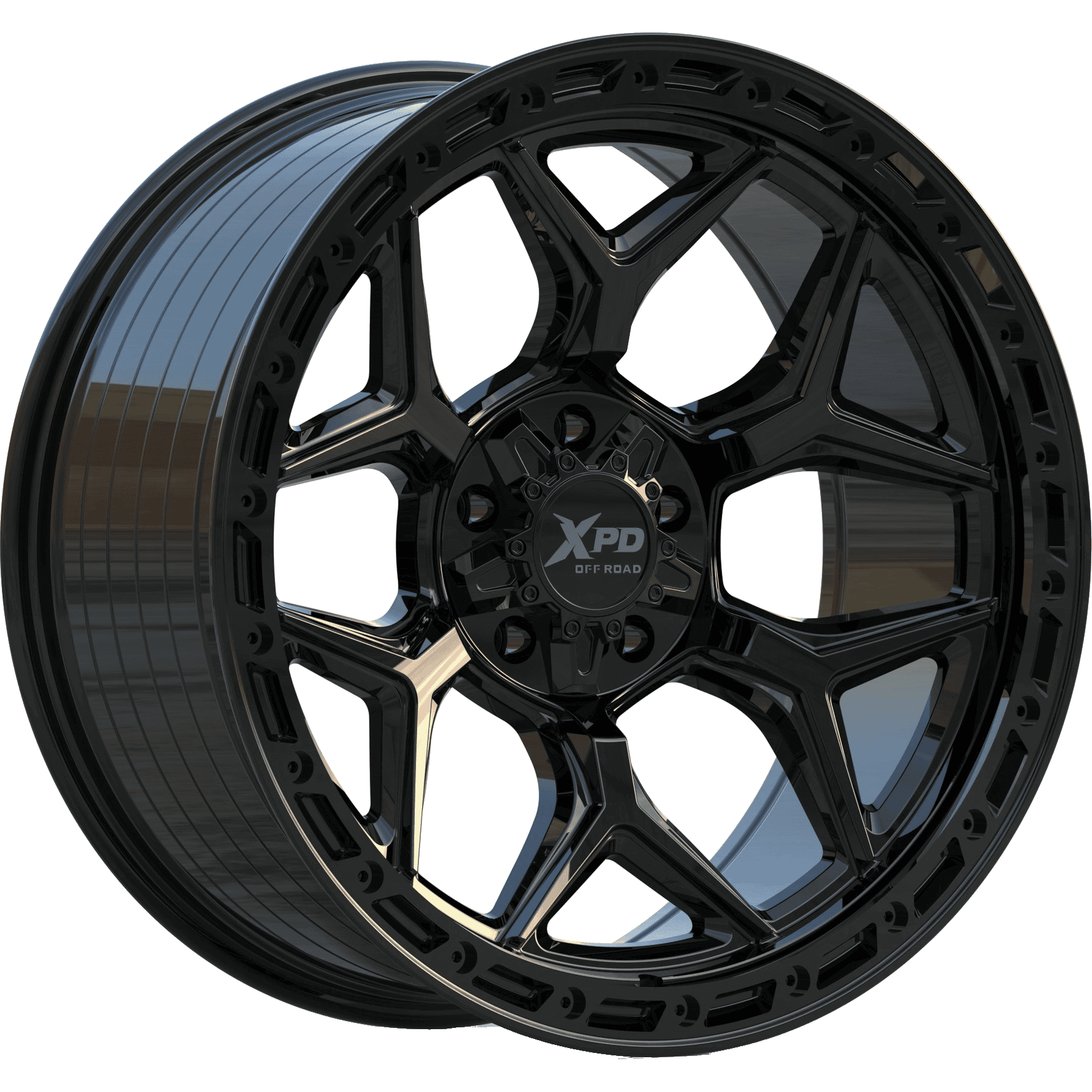 Xpd Xpd-718 Kalypax 22X10 Black Diamond/dark Tint — Speedy Mobile Cape Coral