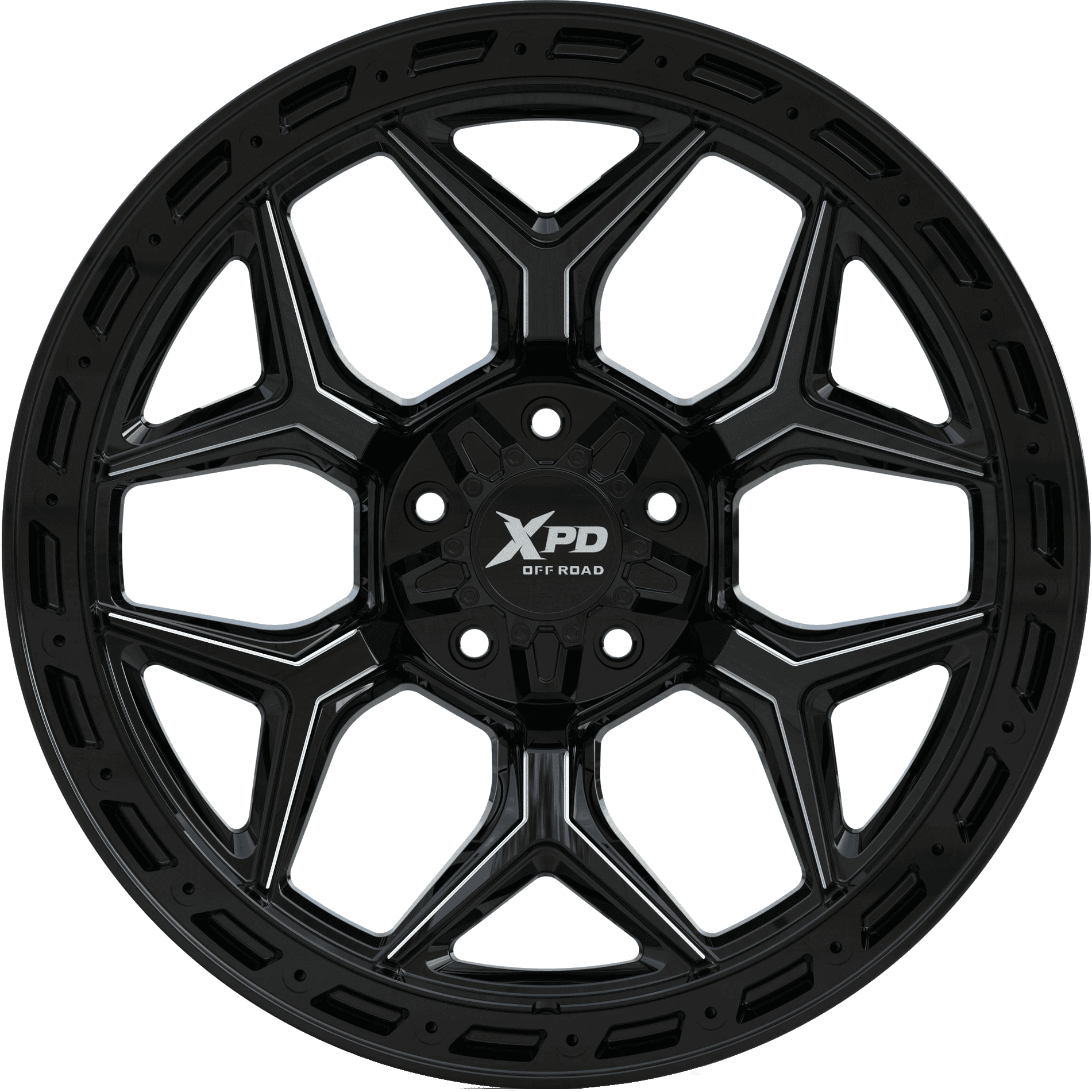Xpd Xpd-718 Kalypax 139.7/135 22X10 Gloss Black Milled 106.1 — Speedy Mobile Cape Coral