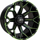 Xpd Xpd-704 20X10 Gloss Black Milled Green — Speedy Mobile Cape Coral