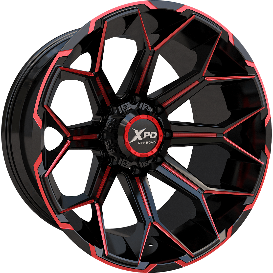 Xpd Off Road Pakami 20X10 Gloss Black Red — Speedy Mobile Cape Coral