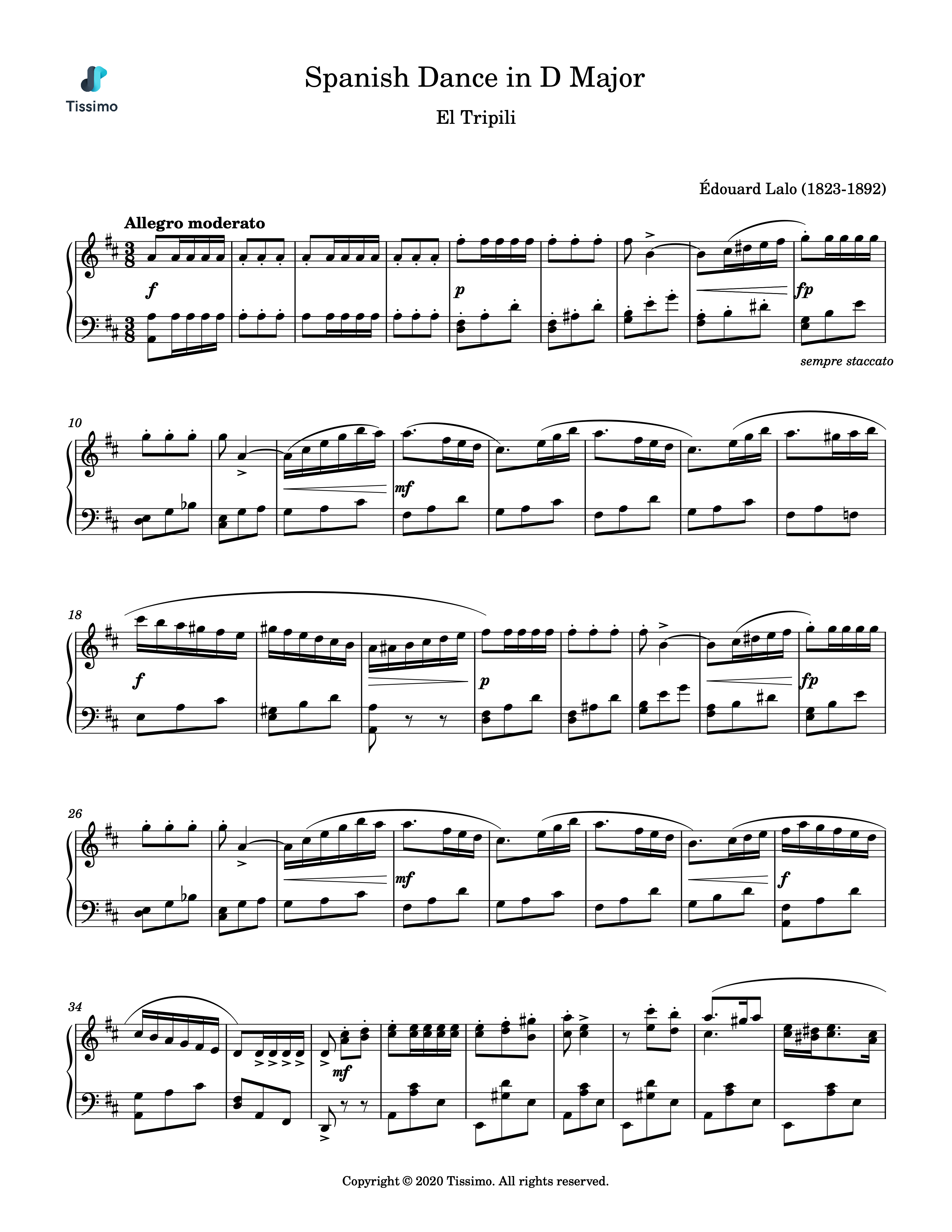 Spanish Dance in D Major (El Tripili)