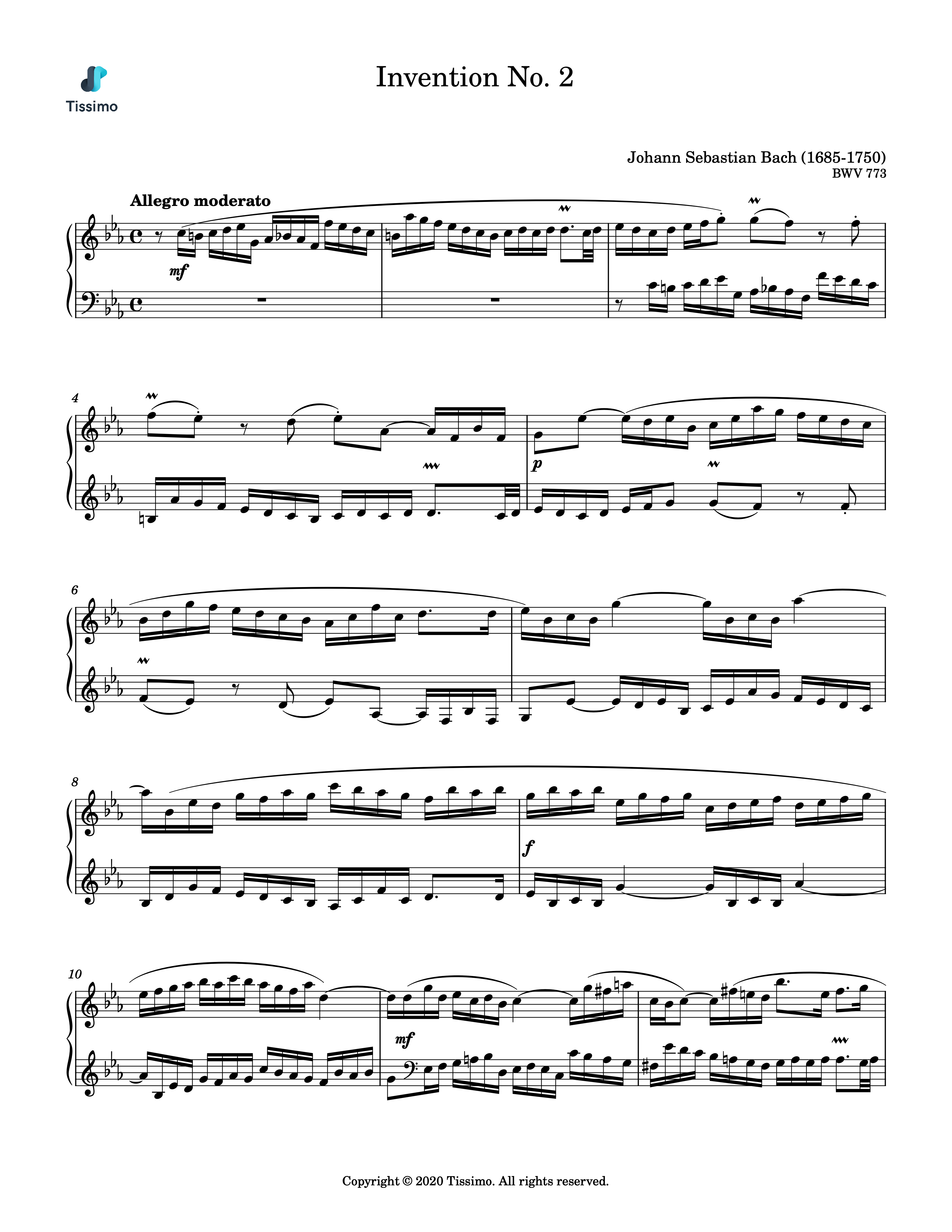 Invention No. 2, BWV 773