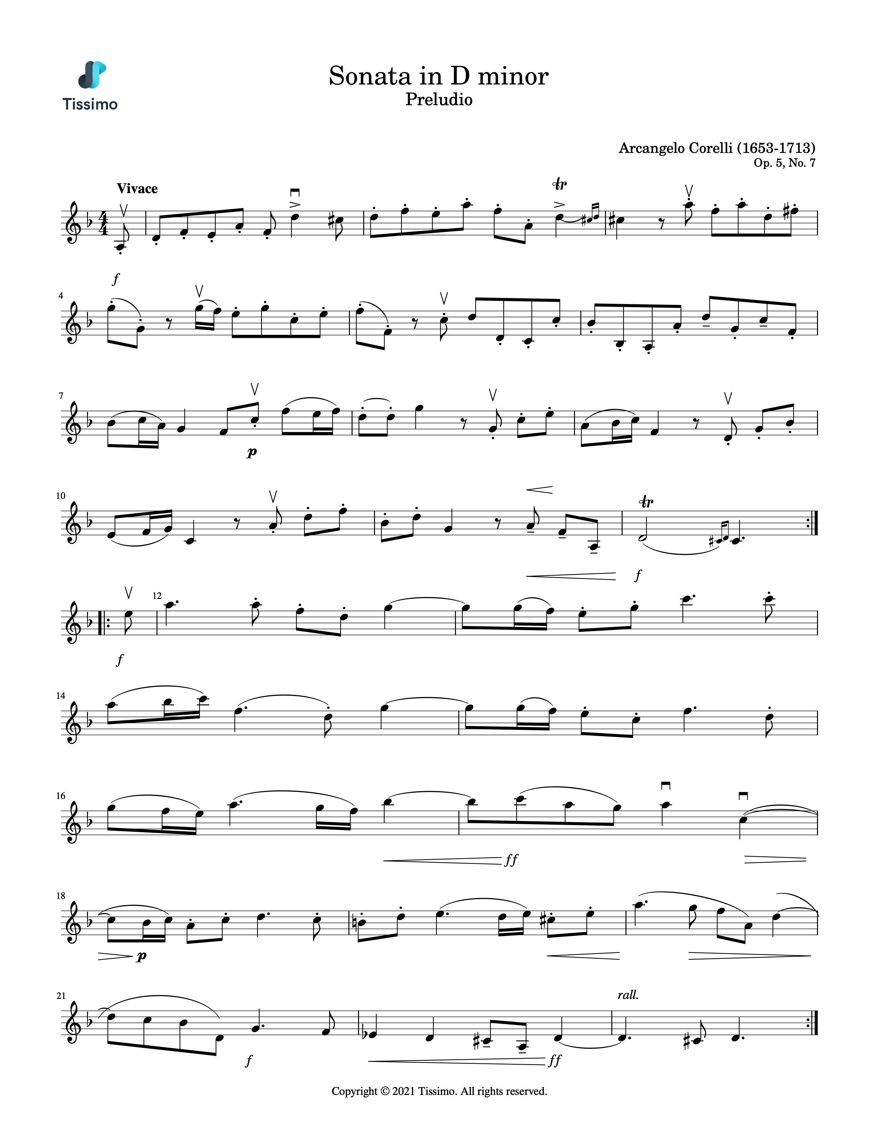 Sonata in D minor, Op. 5, No. 7