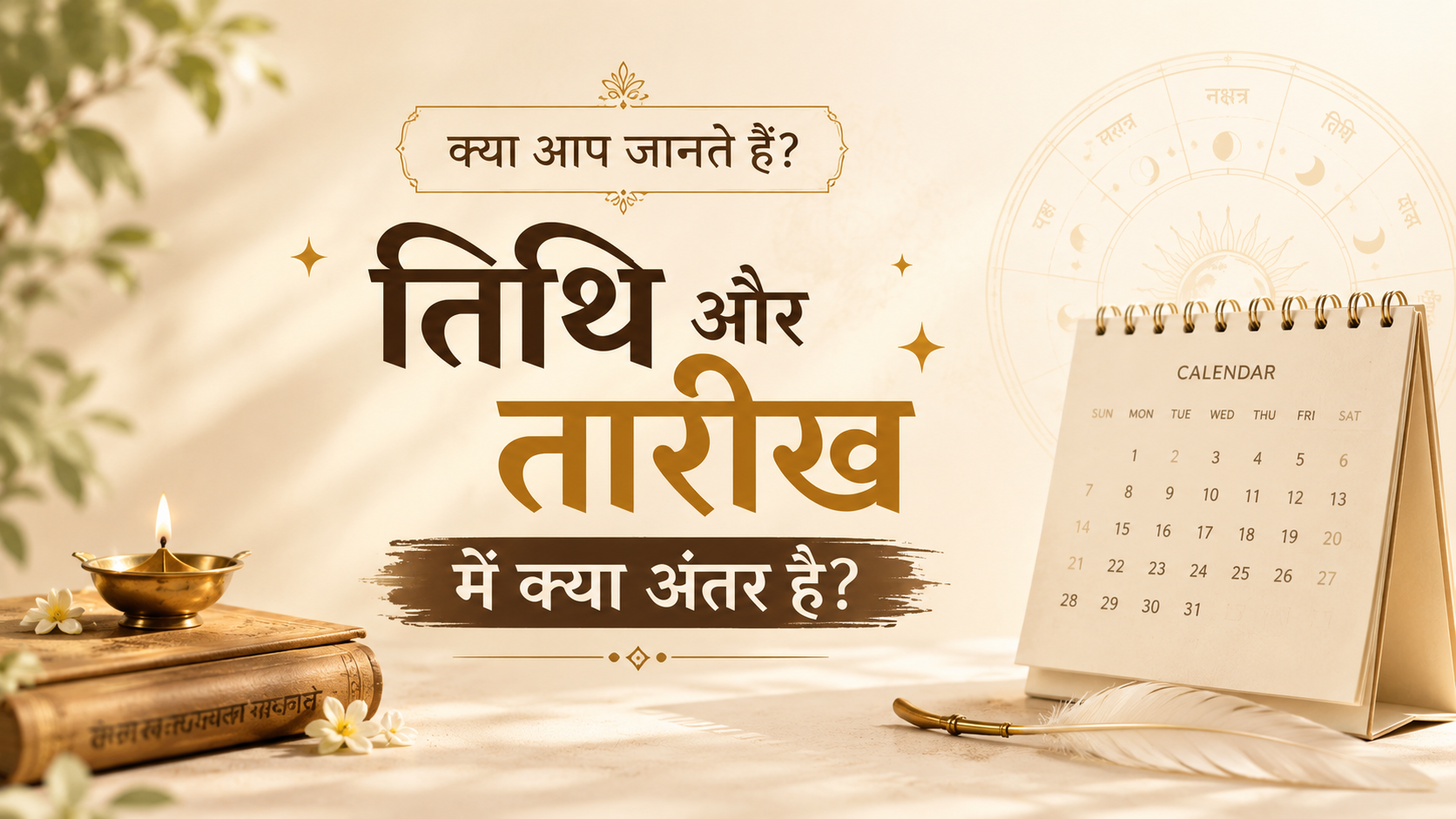 तिथि और तारीख एक जैसी नहीं होतीं!