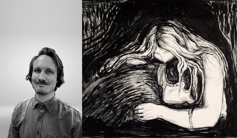 Vampire I (1895), Edvard Munch. Thielska Galleriet, Tord Lund